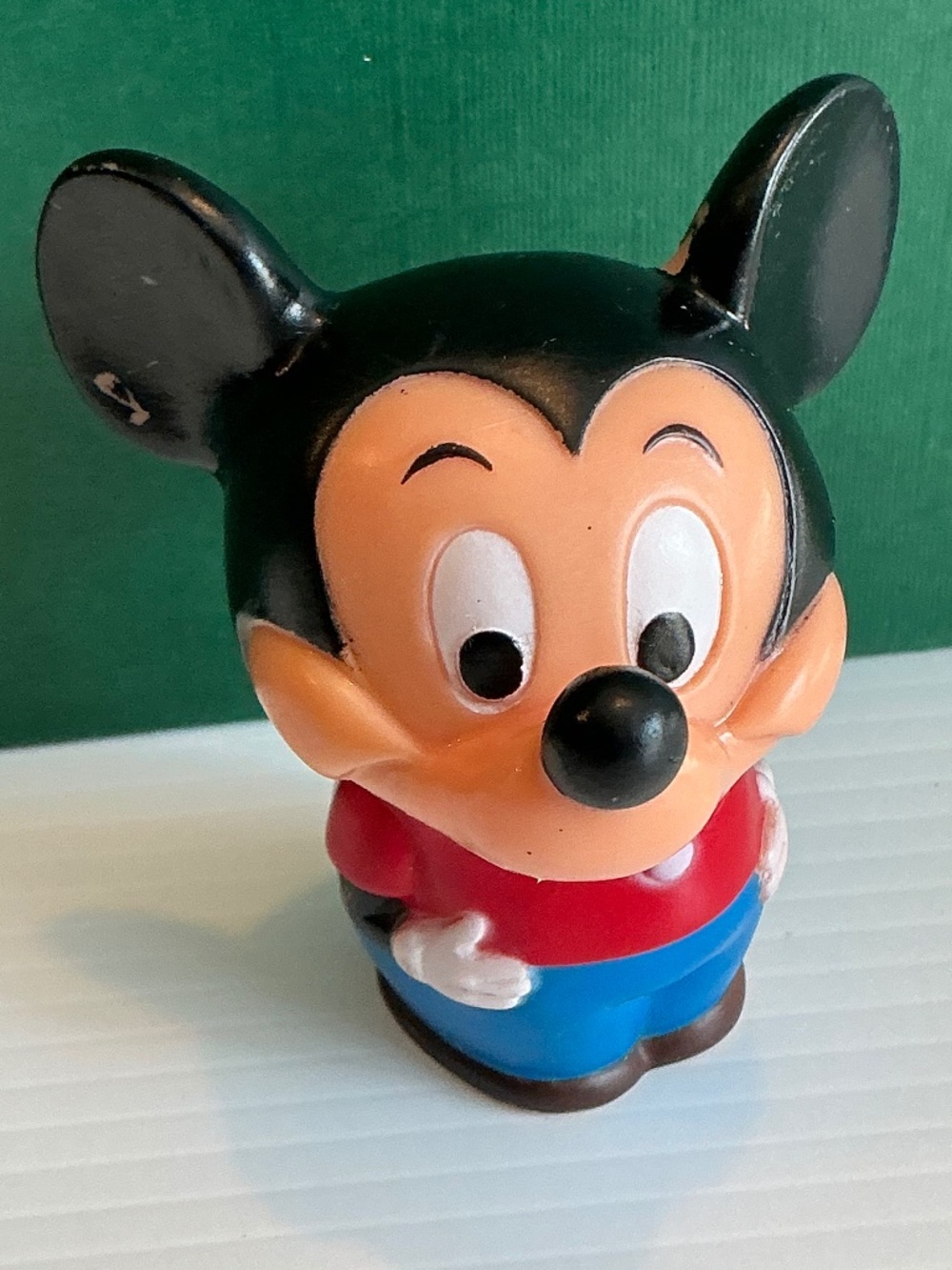 1970s Ideal Disney Mickey Mouse Squeeze Toy Open Mouth Walt Disney Productions